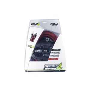 Kabel za auto audio 4Connect Stage 1, 50mm2, prikladno za jače zvučnike i pojačala.
