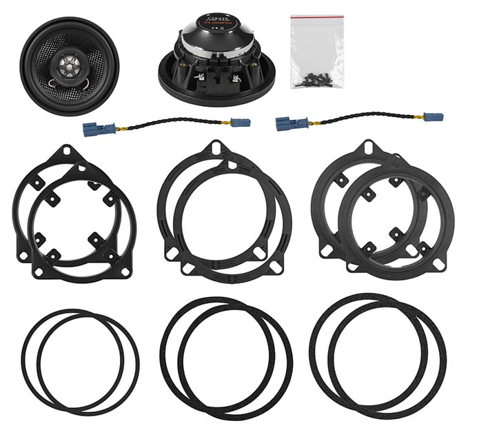 Auto zvučnik i instalacijski set za auto audio sustav.
