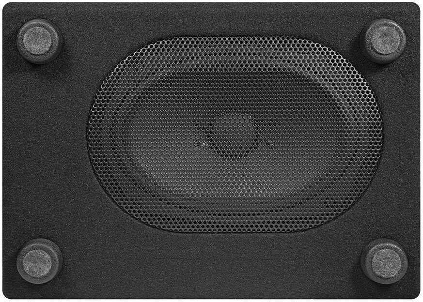 ESX DBX200Q subwoofer u kutiji za auto audio sustav.