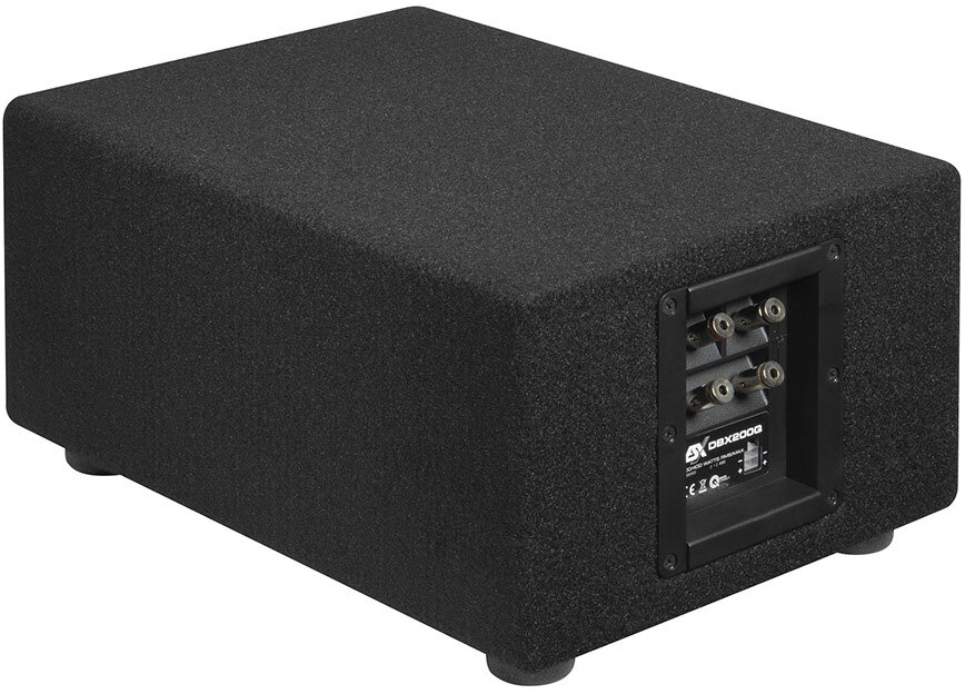 ESX DBX200Q subwoofer u kutiji za vrhunski zvuk.