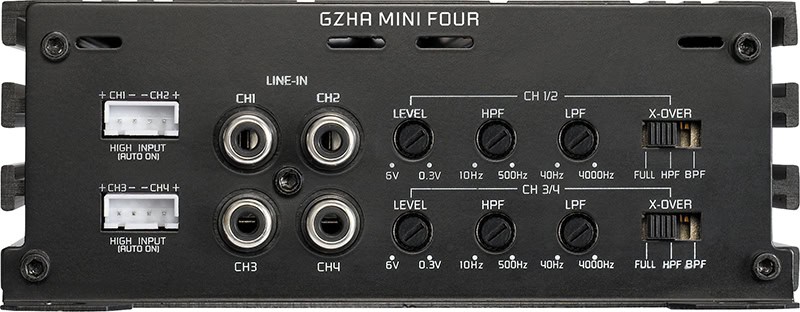 GZHA Mini Four - pojačalo za auto zvukove, visokokvalitetni audio uređaj.
