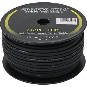 Kabel za napajanje Ground Zero GZPC 10B, visokoučinkoviti 10 mm², 50 m.