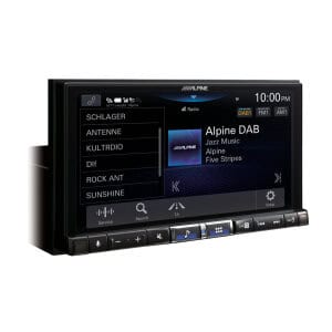 Alpine iLX-705D multimedijska jedinica s naprednim DAB radio i navigacijom.