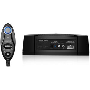 Auto subwoofer i kontroler za zvukove, visokokvalitetni audio sustavi.