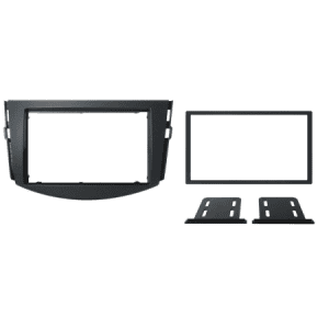Maska za Toyota RAV4 (2006-2013) 2 din, aluminijska i čvrsta za ugradnju audio sustava.