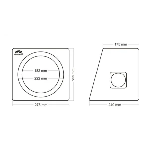 Prijenosna kutija za subwoofer od 20cm, idealna za optimalan zvuk i kompresiju.