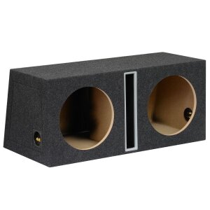 Kutija za subwoofer 2x30cm s bassrefleks slot portom, idealna za snažan bass u vozilu.
