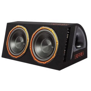 Aktivni subwoofer Edge EDB12TA-E0 za snažan bass u automobilu, idealan za audio entuzijaste.