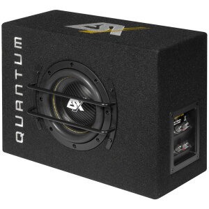 ESX QXB6 subwoofer u kutiji za snaĹžno bas zvukovanje.