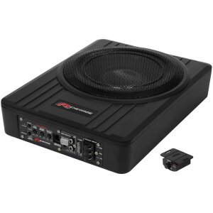 Aktivni subwoofer Renegade RS1000A za snažan bass u automobilu, idealan za poboljšanje zvuka i perfo.