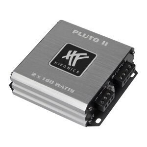 Auto pojačalo Hifonics Pluto II za vrhunski auto zvuk, snaga 2 x 160 W, idealno za audio entuzijaste.
