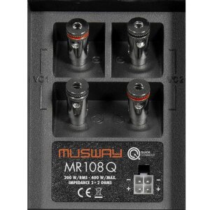 Musway MR108Q subwoofer for car audio systems.