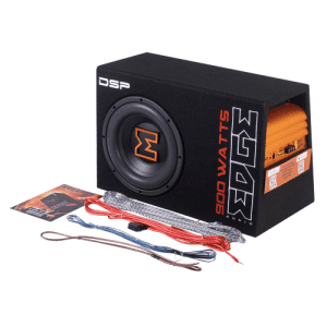 Aktivni subwoofer Edge EDBX10ADSP-E3 za snažno bas zvuk u automobilu.