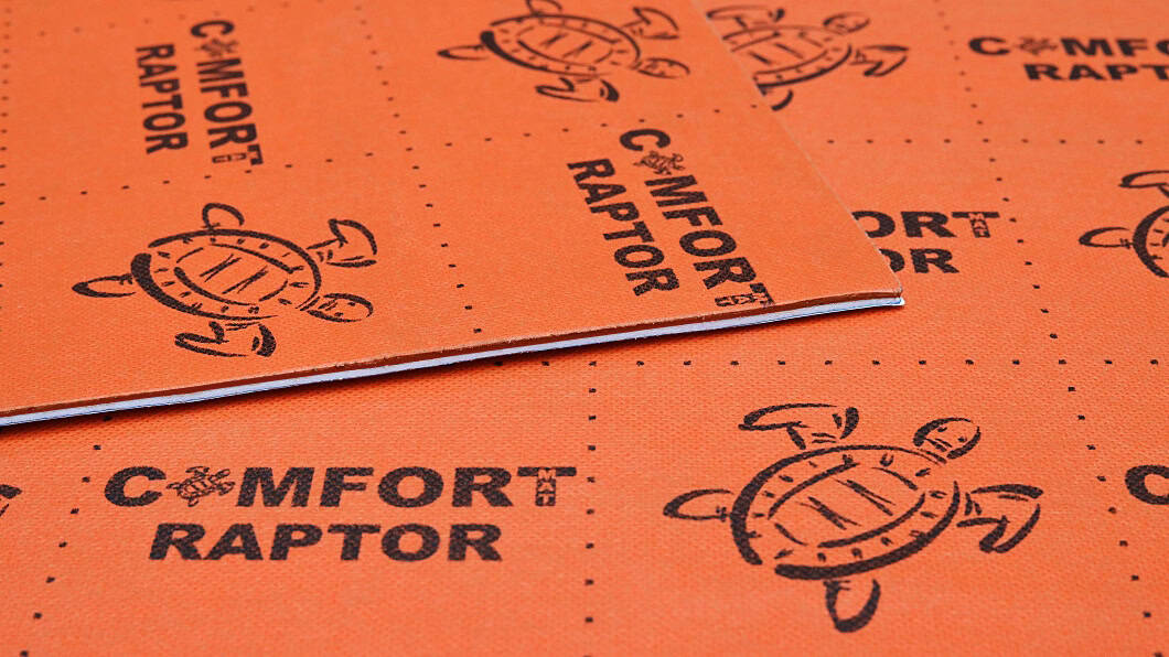 Izolacijski materijal COMFORT MAT RAPTOR 4 mm za zvučnu i toplinsku izolaciju.