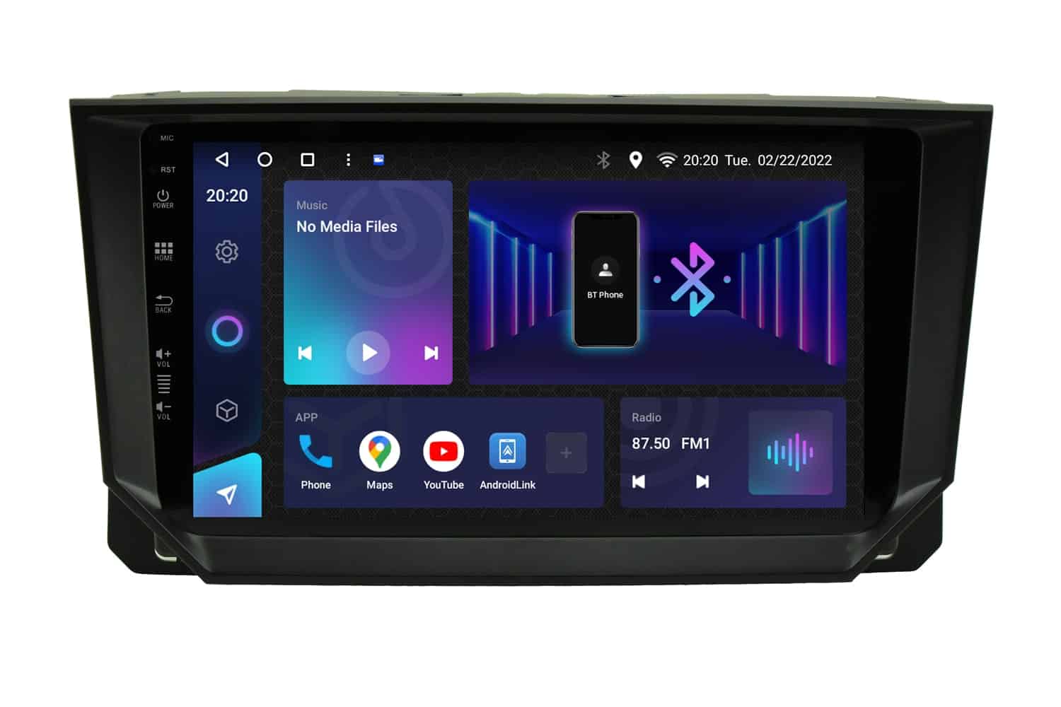 Android autoradio za Seat Ibiza, 9-inčni ekran, 2GB RAM, 32GB memorije, moderni multimedijski sustav.