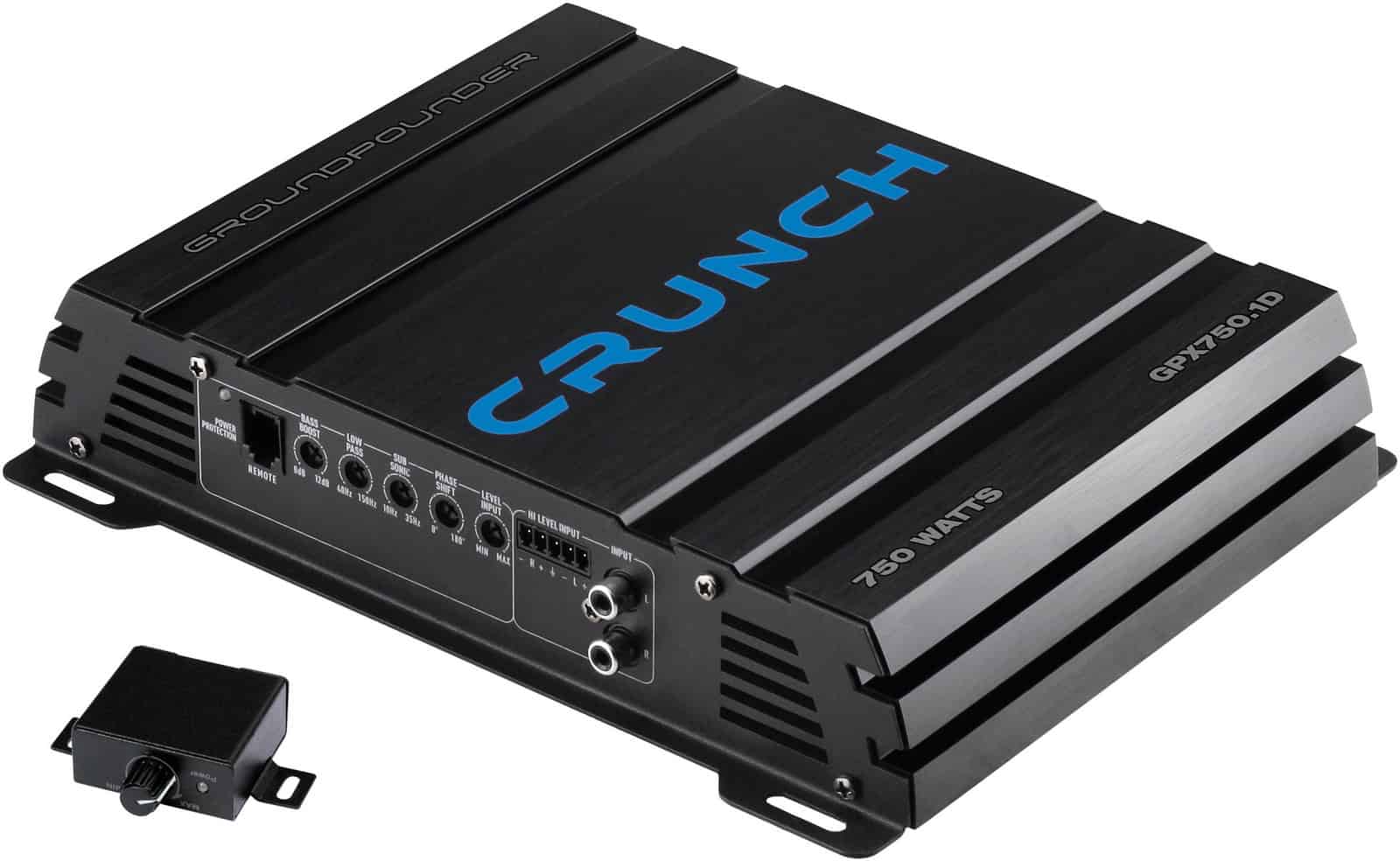 Pojačalo Crunch GPX750.1D za snažan auto zvuk, 750W, visokokvalitetna izvedba, idealno za auto audio.