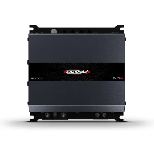 Pojačalo Soundigital SD3000.1 EVO6 za auto zvuk, 1 Ohm, visokokvalitetni audio uređaj.