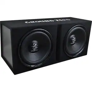 Subwoofer u kutiji Ground Zero GZIB 2.30BR za snažno bas zvučno iskustvo.