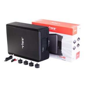 Aktivni subwoofer Vibe BA10ASQ-V4 za snažno bas zvučno iskustvo u vozilu.