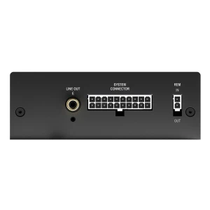 Audio pojačalo s priključcima za zvučnike i instalaciju, visokokvalitetni audio sustav.